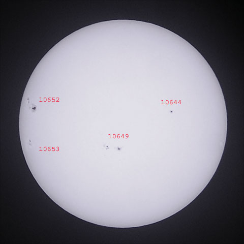 Sonne am 18. Juli 2004